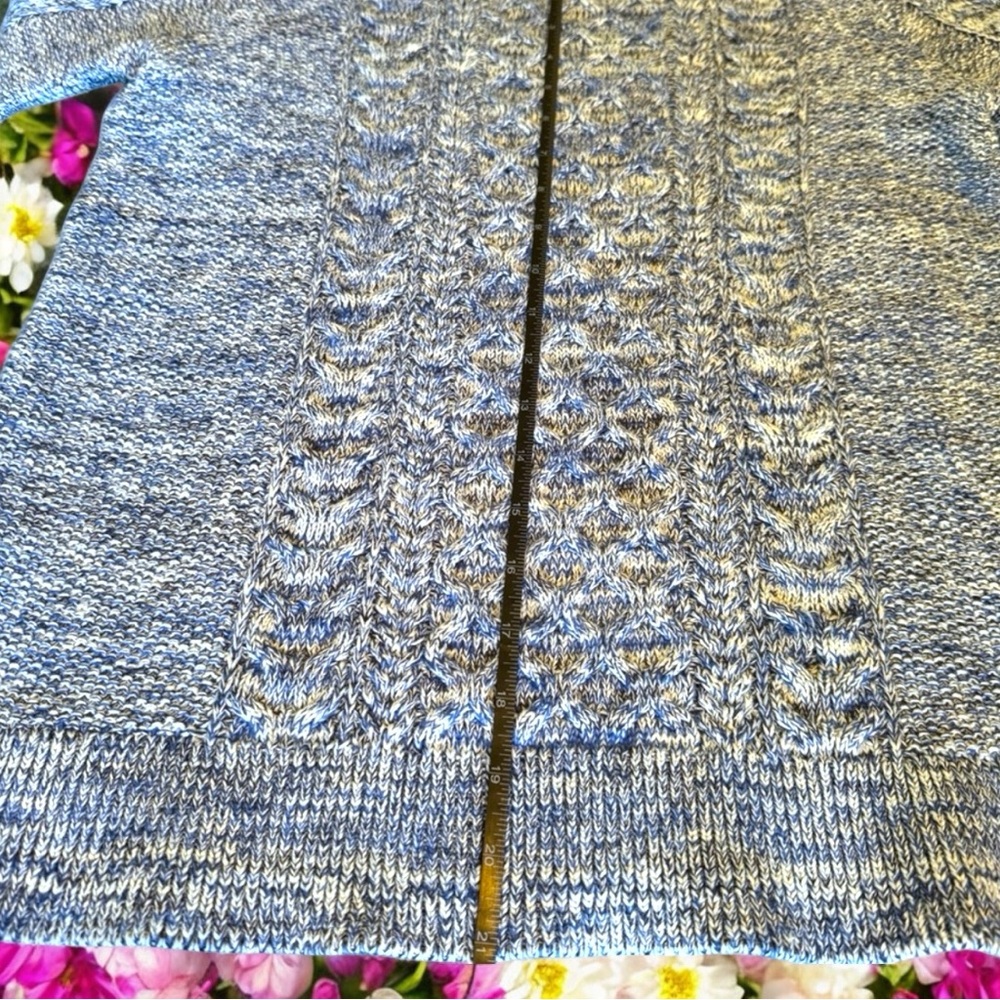 100% Cotton Gap for Good Sweater - Size Large, Pristine Cabincore - Blue & White - Picture 13 of 15